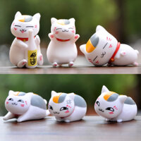 Set 6 Mô Hình Mèo Natsume Yuujinchou Madara Bằng PVC 3-5cm Trang Trí Phòng Sưu Tầm