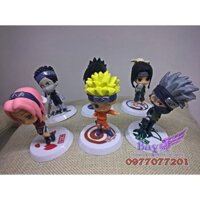 Set 6 mô hình mini figure Naruto 5-8cm [sakura/naruto/sasuke/kakashi/zabuza/haku] - Baystore