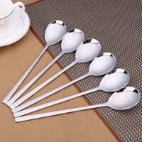 Set 6 Muỗng ( Thìa ) ăn cơm Inox 304 cao cấp cán dài đẳng cấp sang trọng