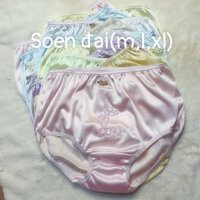 Set 6 Quần lót bà già soen, quần lót nữ trung tuổi vải lụa mát lạnh
