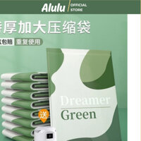 Set 6 Túi Hút Chân Không Green - Cất Chân, Quần Áo, Siêu Tiện Lợi,kho Sỉ Gia Dụng Aluu