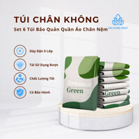 SET 6 TÚI HÚT CHÂN KHÔNG GREEN CẤT CHĂN, QUẦN ÁO TIỆN LỢI