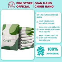 Set 6 Túi Hút Chân Không Green - Cất Chăn, Quần Áo, Đồ Mùa Đông Siêu Tiện Lợi