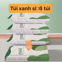 Set 6 Túi Hút Chân Không Quần Áo Kèm Máy Hút – Máy Hút Chân Không Quần Áo, Chăn Gối Tiện Lợi