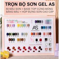 Set 63 Chai Sơn Gel AS | Kèm Bảng Màu + Base Top Cứng Móng + Hộp Đựng Cao Cấp