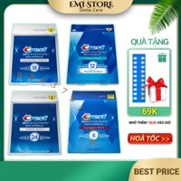 [Set 7 gói] Miếng dán trắng răng Crest 3D White Glamorous - Chính hãng Mỹ -Trắng sáng tự nhiên, an toàn men răng