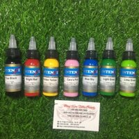 Set 7 màu mực xăm hình intenze