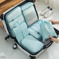 Set 7 Túi Đựng Đồ Du Lịch Chống Nước Tiện Lợi