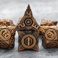 Set 7 xúc xắc đa diện phong cách Dùng Để Chơi Game RPG DND Dungeons Dragons  Nhóm Chạy Kim Loại Dice COC Cthulhu DND Dungeon and Dragon Nhiều Mặt RPG Màu d20 Board Game Trò Chơi Kỹ Thuật Số