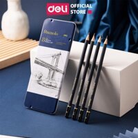 Set 8 Bút Chì Phác Thảo Chuyên Nghiệp Deli - Độ Cứng HB - 14B - Vẽ Tranh Mỹ Thuật Họa Chân Dung Hoạ Sĩ Vẽ Chì, Màu - EC26