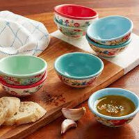 SET 8 ĐĨA SỨ GIA VỊ THE PIONEER WOMAN FLEA MARKET DIP BOWL 7,9CM