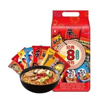 Set 8 gói mì ramen bắp cải cay mix vị ăn liền