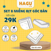 Set 8 Miếng Bịt Góc Bàn, Bọc Cạnh Bàn Silicon Tránh Va Đập - An Toàn Cho Bé Và Người Già
