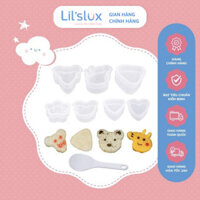 Set 8 Món Khuôn Làm Cơm Nắm Tạo Hình Origini Cho Bé LIL'SLUX Đạt Tiêu Chuẩn Kiểm Định - LKLC02