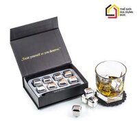 Set 8 viên đá inox không tan Americo màu bạc