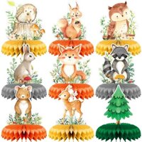 Set 9 Đồ Chơi Động Vật Trang Trí Tiệc Sinh Nhật / Đám Cưới Cho Bé