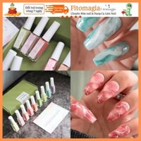 Set 9 Màu CỒN LOANG VÂN ĐÁ Macaron Cao Cấp Fitomagia – Trang Trí Móng Nail, Tặng Bảng Màu