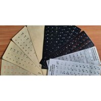 Set 9 Miếng dán bàn phím tiếng Hàn 9 màu