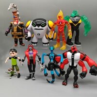 Set 9 Mô Hình Mô Phỏng ben 10 Người Ngoài Hành Tinh
