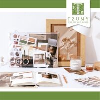 Set album series 64 vật liệu trang trí áp phích tem dán thẻ Lomo washi tape