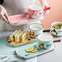 Set ăn sáng hươu, thỏ, khỉ, gấu, ăn dặm, phụ kiện bàn ăn: 5.14.1