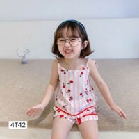 Sét áo 2 dây cherry