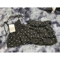 sét áo 2 dây kèm chân váy tầng nơ