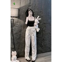 SET ÁO 2 DÂY QUẦN XỐP HOẠT HÌNH