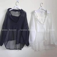 Sét áo 2 dây với sơ mi voan