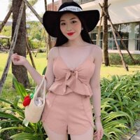 Set ao 2day peplum+ quan sỏt phôi ren mi