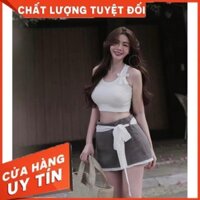 Set áo ba lỗ chân váy ĐAI REN