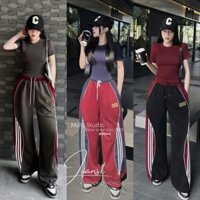 set áo baby tee ôm tay ngắn phối viền kèm quần dài lưng chun sa.t3