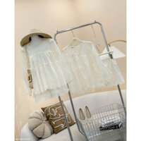 Set Áo Babydoll Xô Hoa Đi Biển Hè Mụp Store