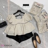 SET ÁO BABYDOOL CHẤM BI ĐUÔI BÈO MIX QUẦN SOOC - Mã GU9302