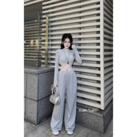 Set áo buộc dây quần dài