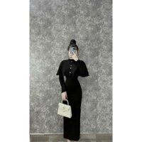 Set Áo Cánh Dơi + Đầm Ôm Body Tay Dài Sang Trọng