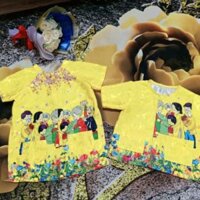 Set áo cặp bà ba gấm đoàn viên