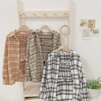 Set áo caro + áo khoác