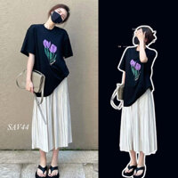 Set Áo Chân Váy Bầu Xinh SAV44