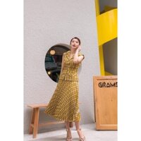 SET ÁO CHÂN VÁY DẬP LY THIẾT KẾ