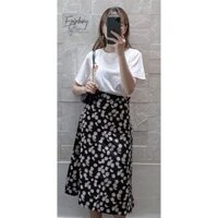 SET ÁO + CHÂN VÁY HOA CÚC VINTAGE