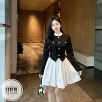 Set áo chân váy nữ tính thời trang bigsize SET575