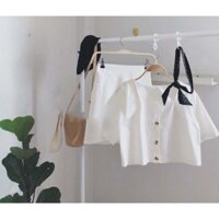 Set áo+ chân váy vintage