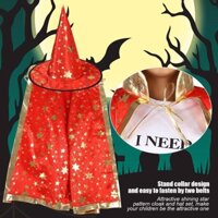 Set áo choàng và mũ phù thủy cho bé 4291