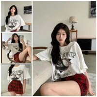 SET ÁO CHỮ + QUẦN SHORT CARO ĐỎ🍂