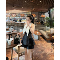 Set Áo Cổ Cánh Bươm + Chân Váy