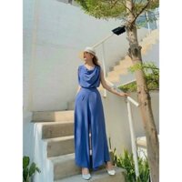 Set áo cổ đỗ quần ống suông dài 💥Hàng mới💥