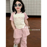 Sét áo cotton quần dài bé gái Quảng Châu S25005