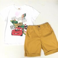 Set áo Cotton quần kaki McQueen sz 8-12 tuổi