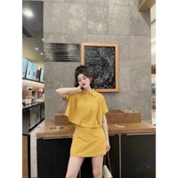 SET ÁO CROP + CHÂN VÁY